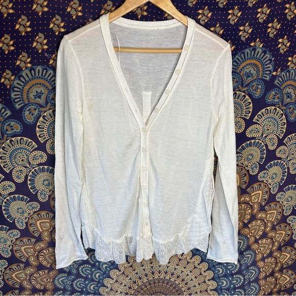🦋5/20$🦋 lace button up cardigan - Picture 1 of 12